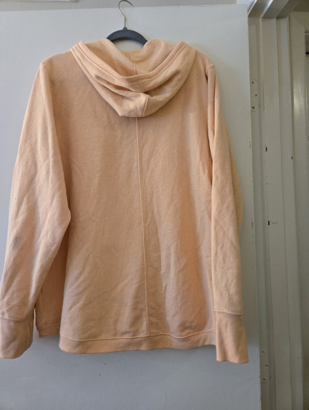 Peach Oversized Hooded Sweatshirt - Picture 3 of 3